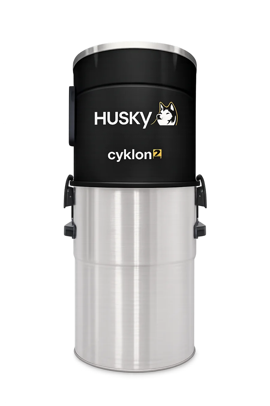Centrale Husky Cyklon 2 en aluminium brossé et inox poli